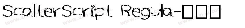 ScalterScript Regula字体转换